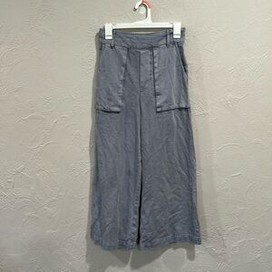 YFB Young Fabulous & Broke Wide Leg Medium Blue Sadie Pull On Pants Size Small